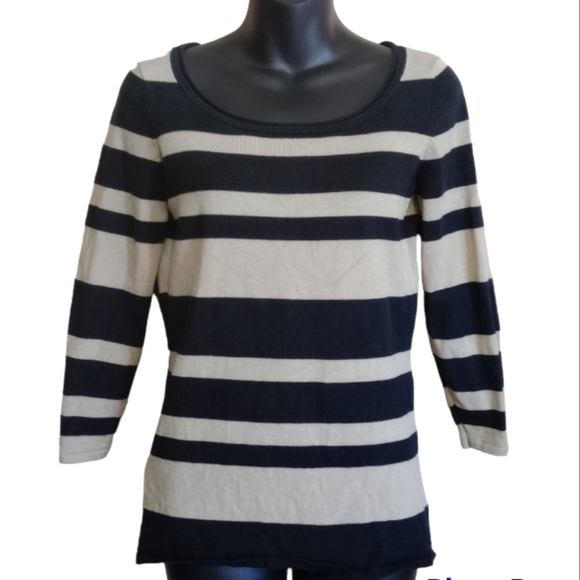 Tommy Bahama Sweaters - Tommy Bahama Women's Small Silk Blend Striped Top/Sweater